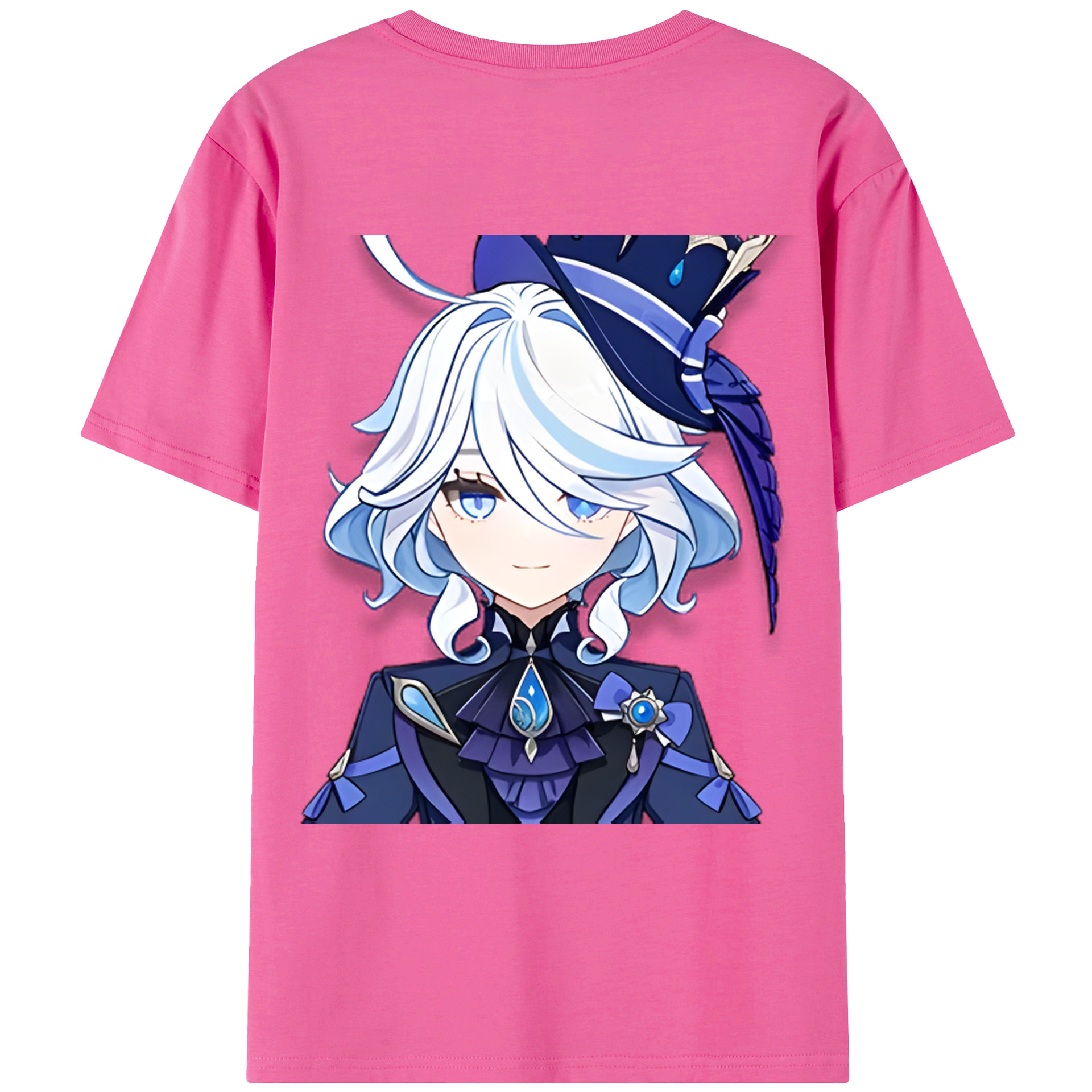 げんし神 フリーナ genshin Furina レディース半袖Tシャツ(バックプリント)